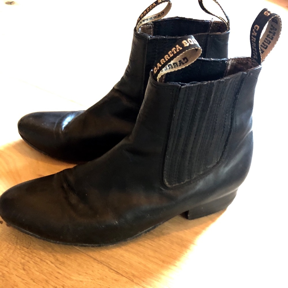 Black Leather Chelsea Boots Caretta Mexican Boots